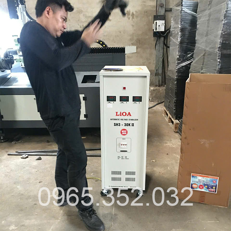 Giao Ổn Áp Lioa 30KVA 30KW 3 Pha Lioa SH3-30K II Thế Hệ Mới Nhất